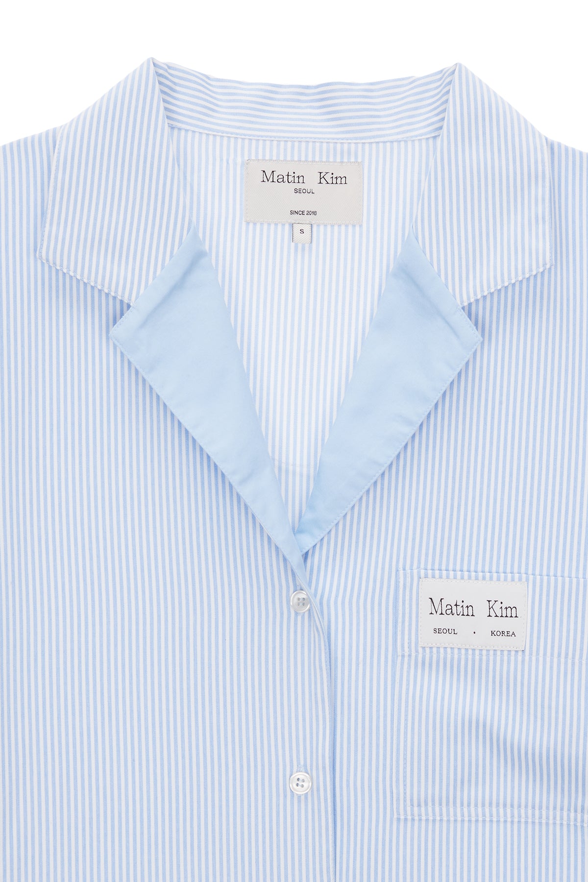 Matinkim Comfort Pajama Stripe Shirt IN Sky