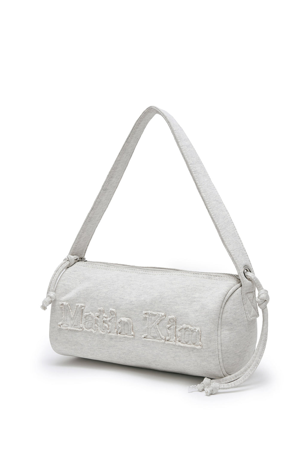 Matinkim Applique Logo Jersey Duffle Bag IN Light Beige