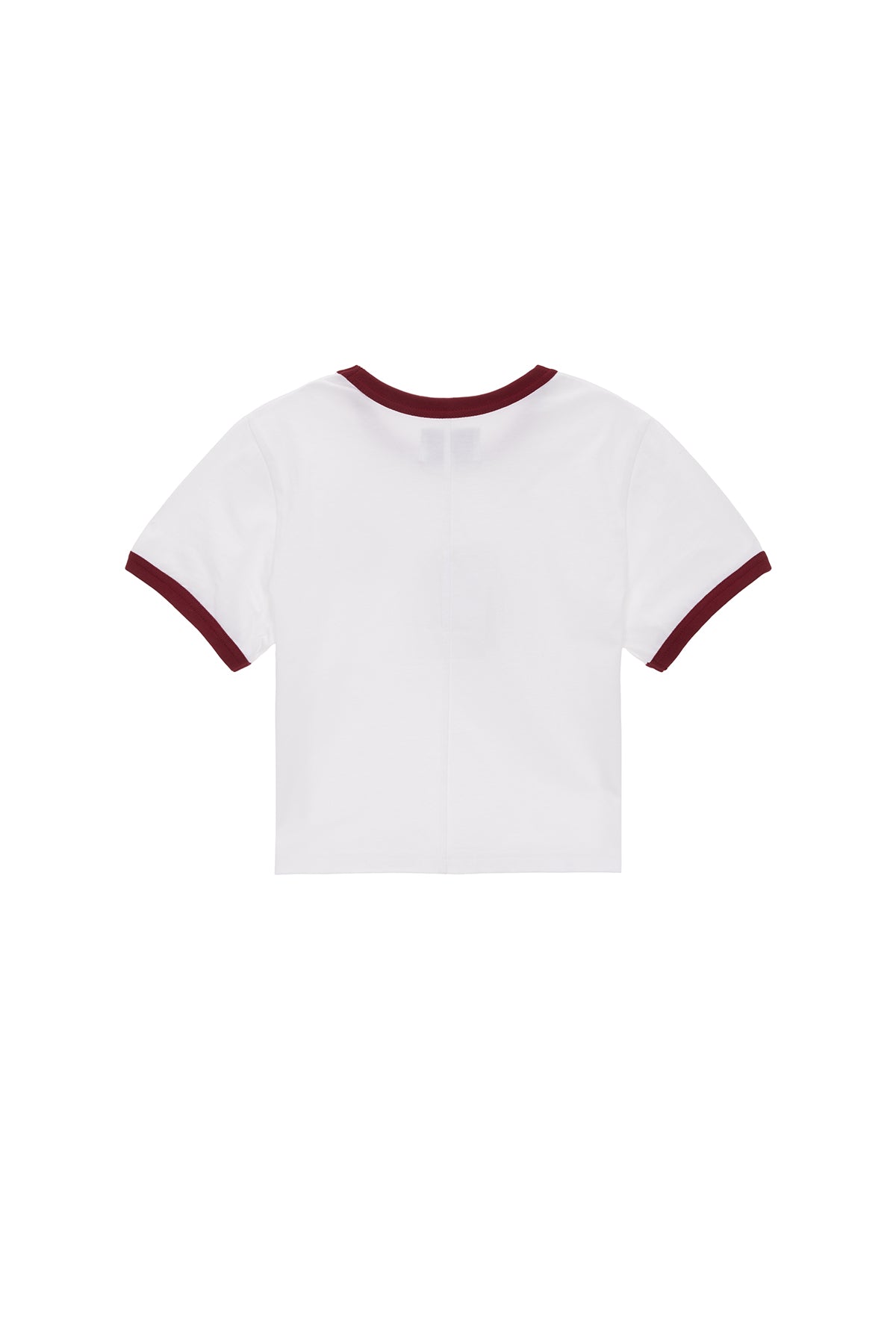 [matinkim] CIRCLE LOGO RINGER CROP TOP IN RED