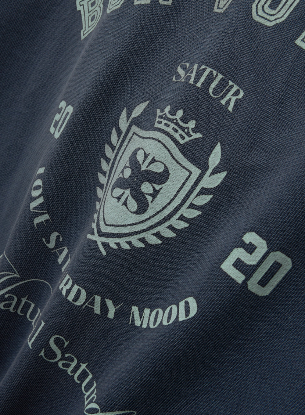 [satur] Bon Voyage Dyed Sweatshirt - Navy