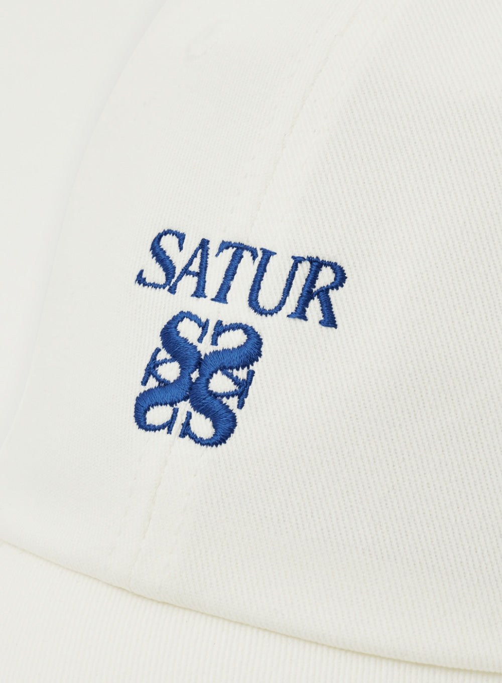 [satur] Classic Logo Ball Cap - White