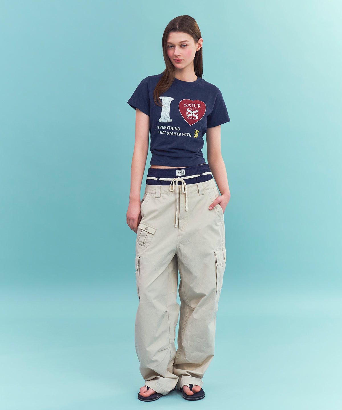 Satur Cotton Ripstop Cargo Pants - Beige
