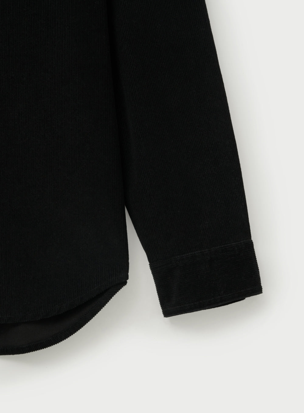[satur] Soft Corduroy Shirt - Black