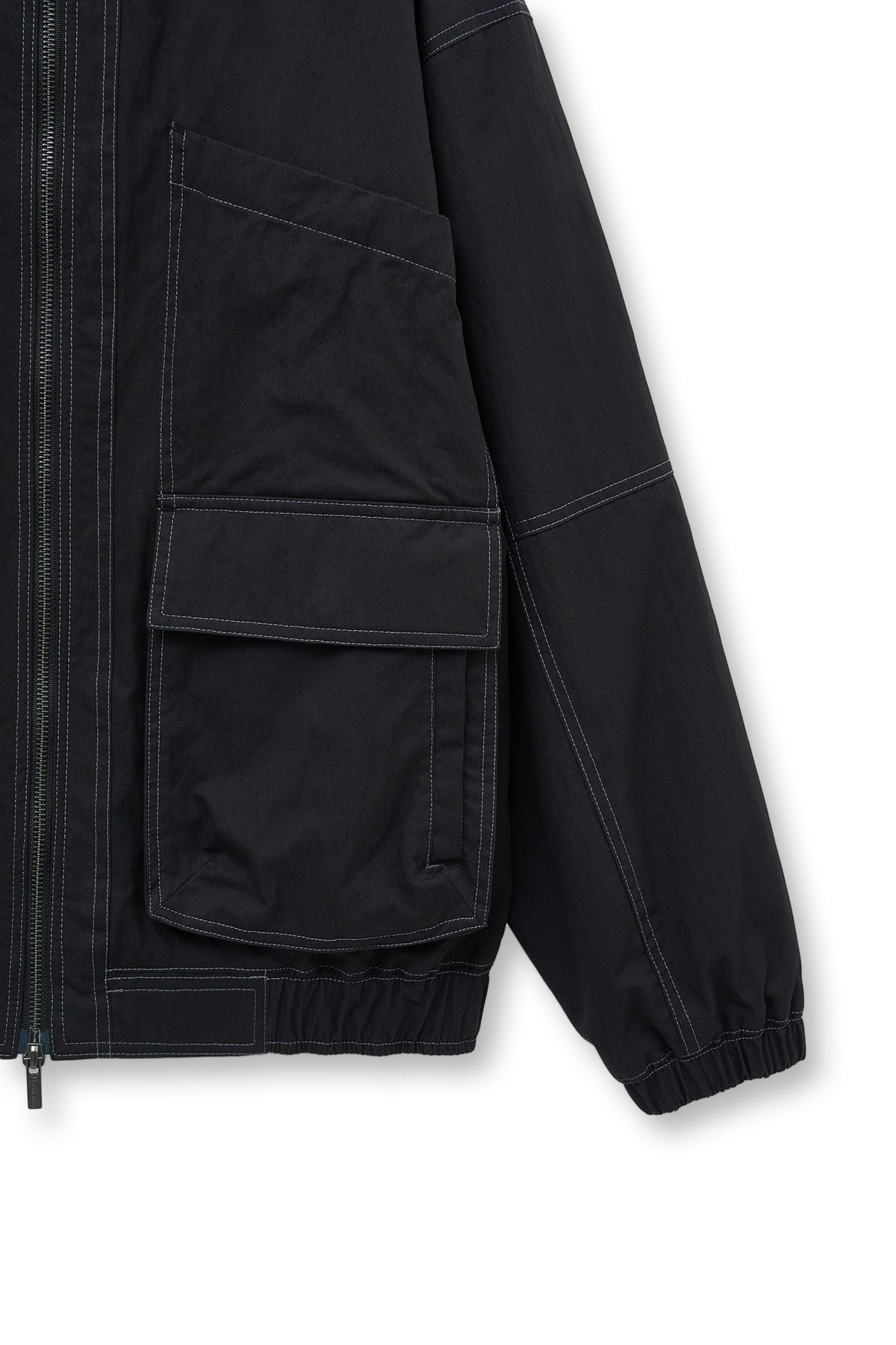 [matinkim] UTILITY BOMBER JUMPER FOR WOMEN IN BLACK