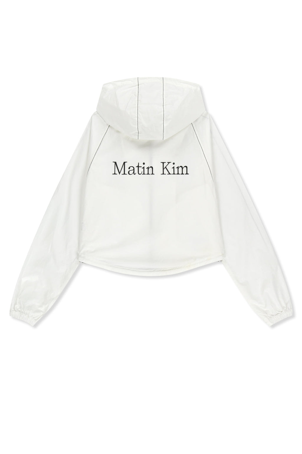 Matinkim Matin Crop Hoody Coating Jumper IN White