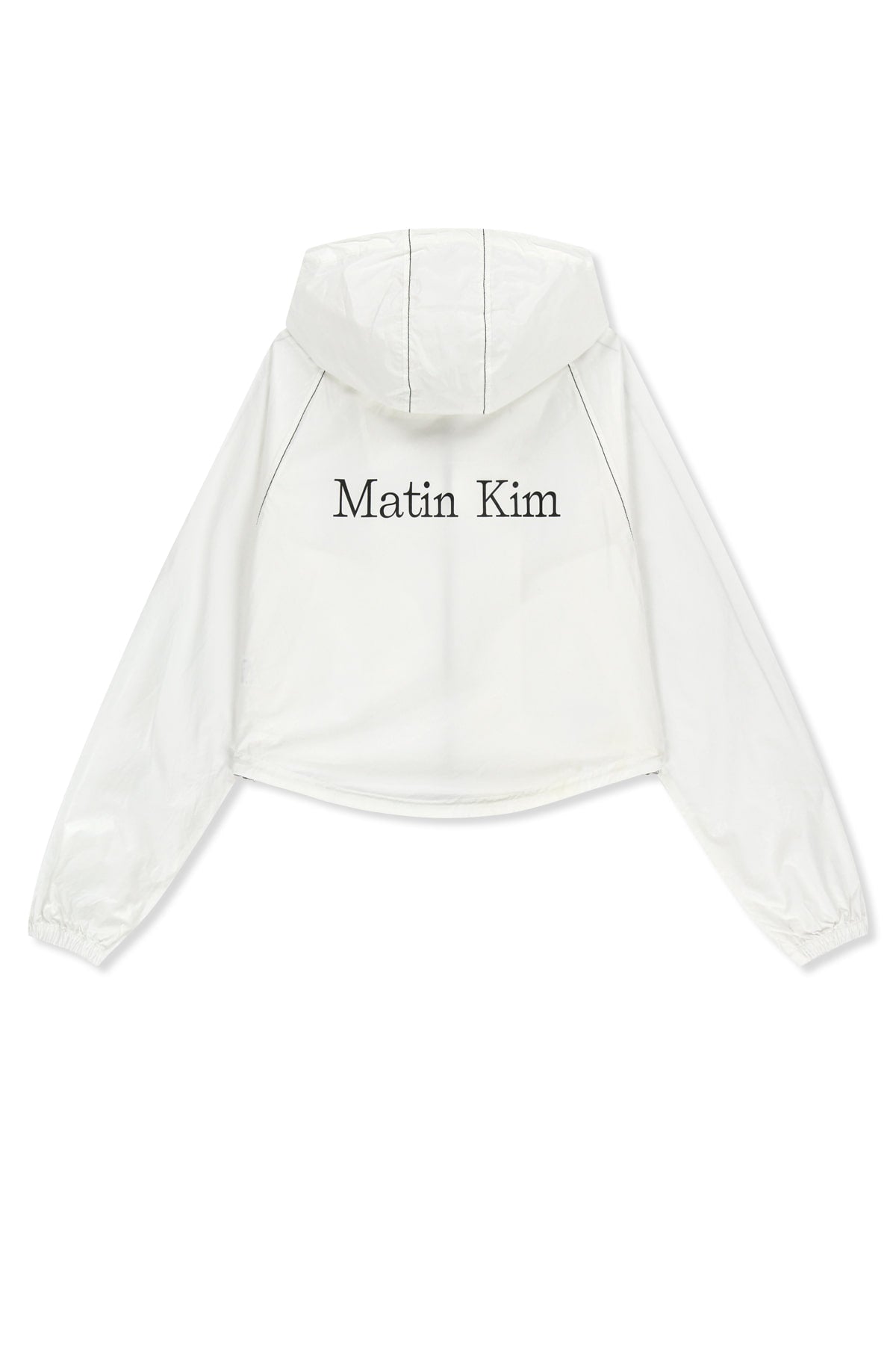 Matinkim Matin Crop Hoody Coating Jumper IN White