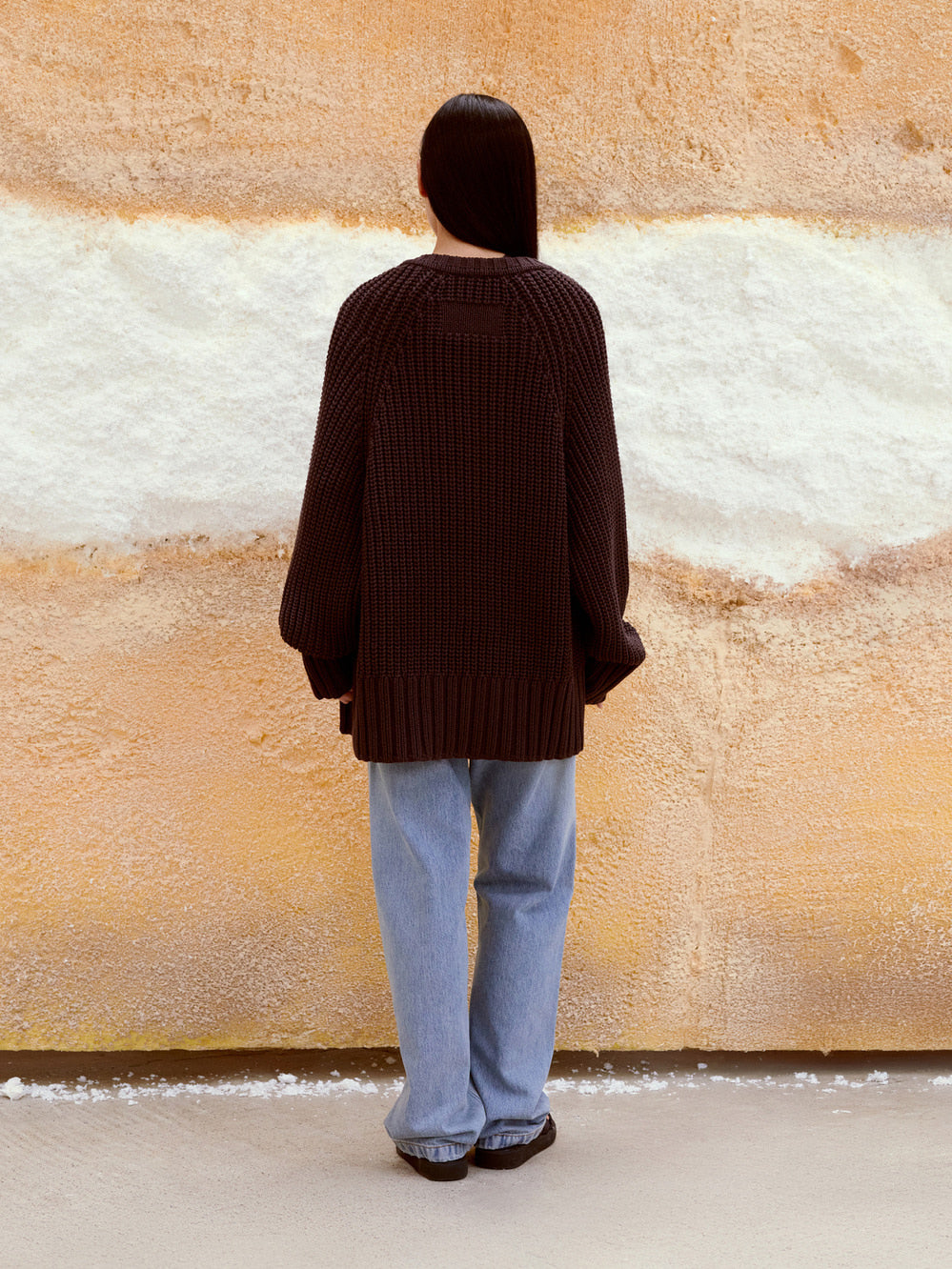 Low Classic Chunky Rib Cardigan Purple
