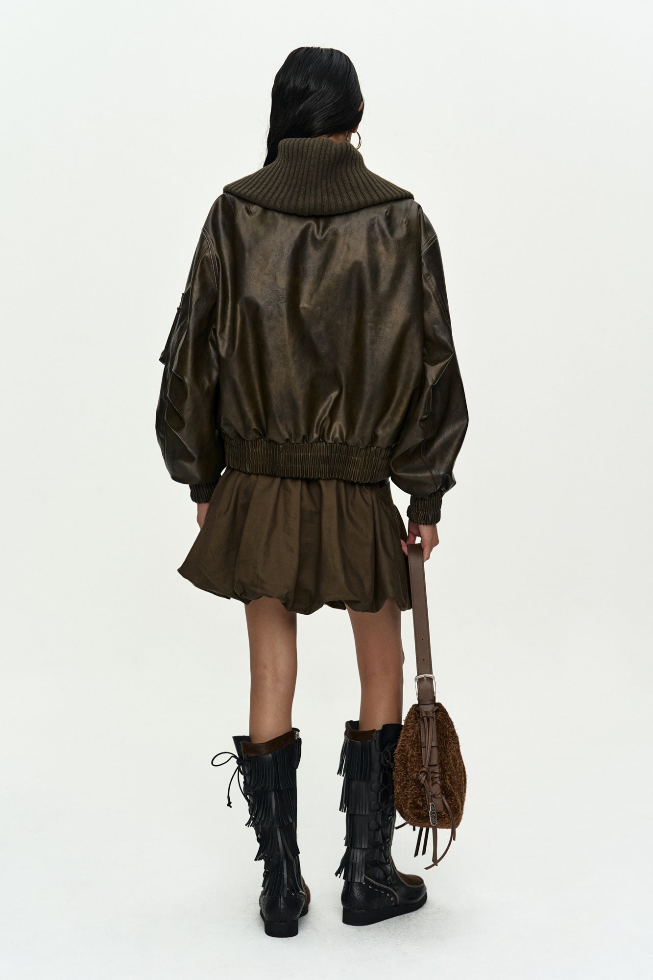 Andersson Bell Knit-Collar MA-1 Bomber Jacket
