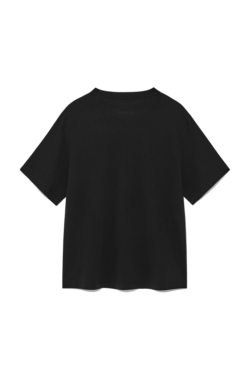 [matinkim] HALF TEXT LOGO TOP FOR WOMEN IN BLACK
