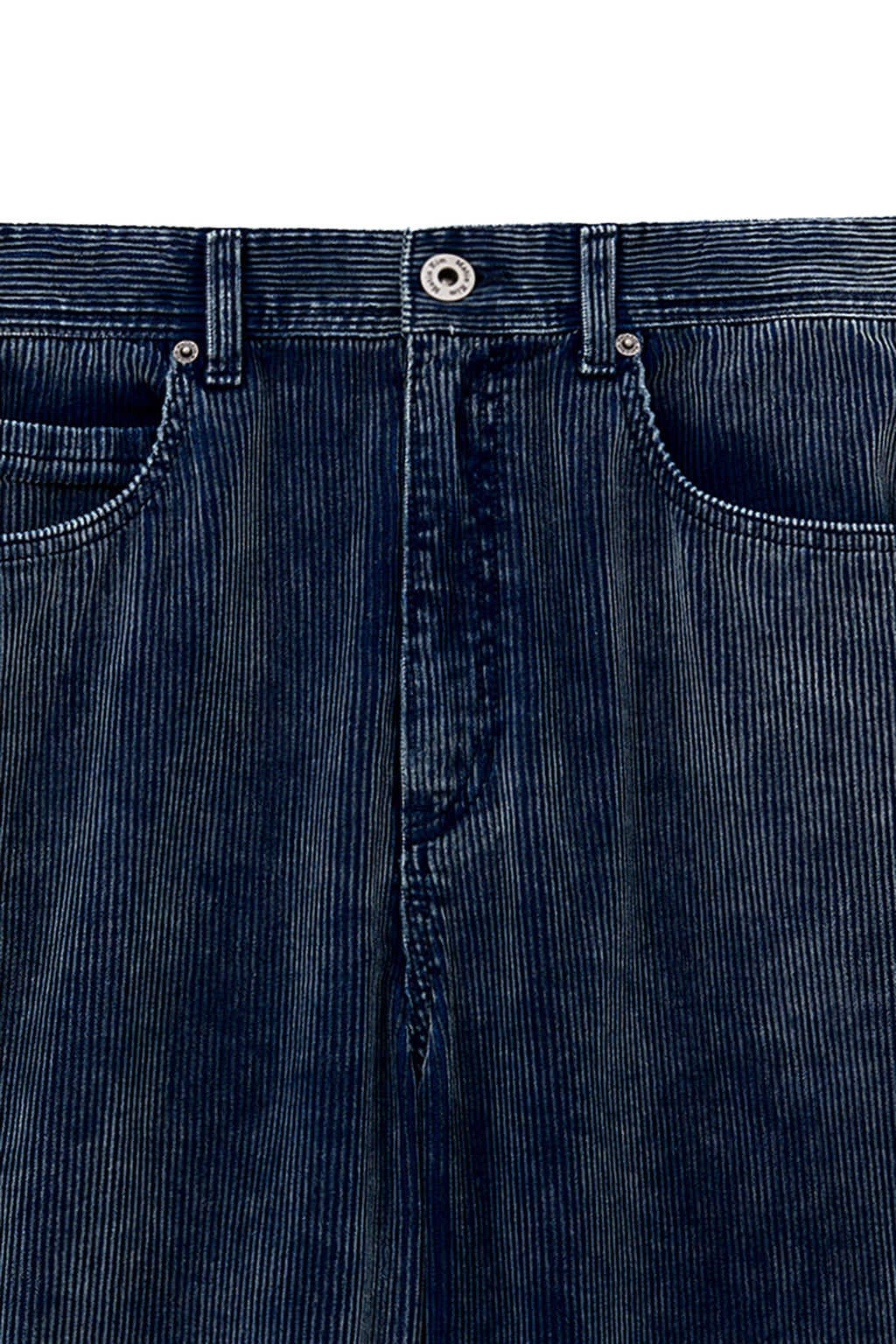 [matinkim] WASED CORDUROY PANTS FOR MEN IN BLUE