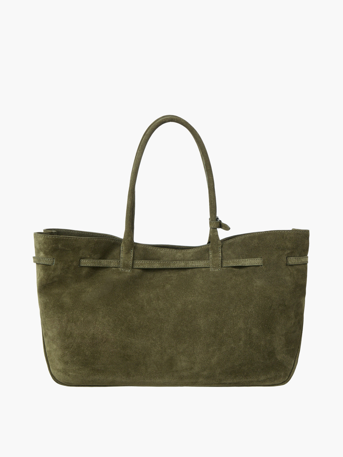 Margesherwood Grandma Used Bag Large dark olive suede
