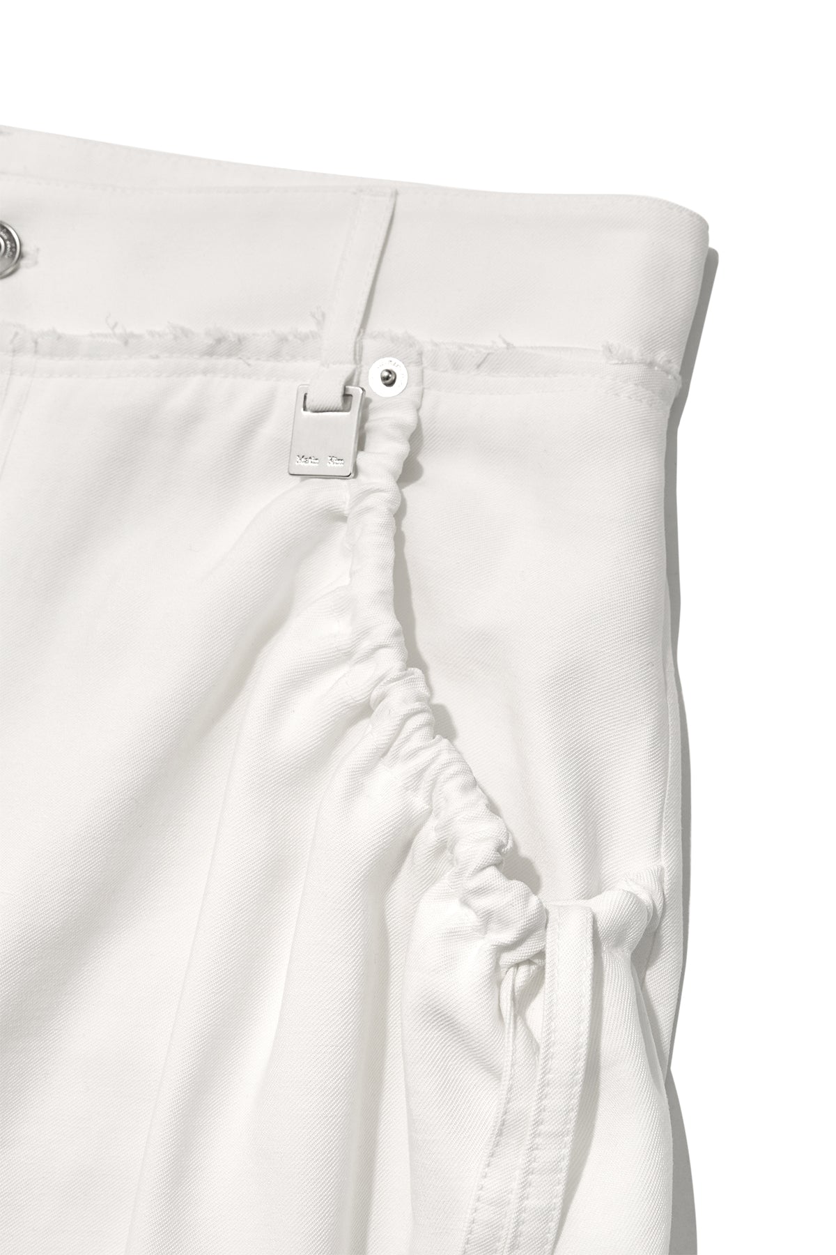 Matinkim String Pocket Wide Cargo Pants IN White