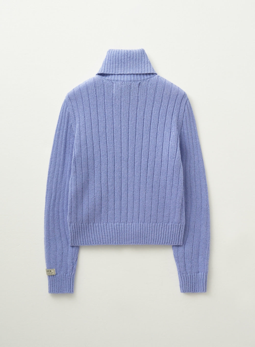 [satur] (W) Faro Boucle Knit Zip-up - Lavender Blue