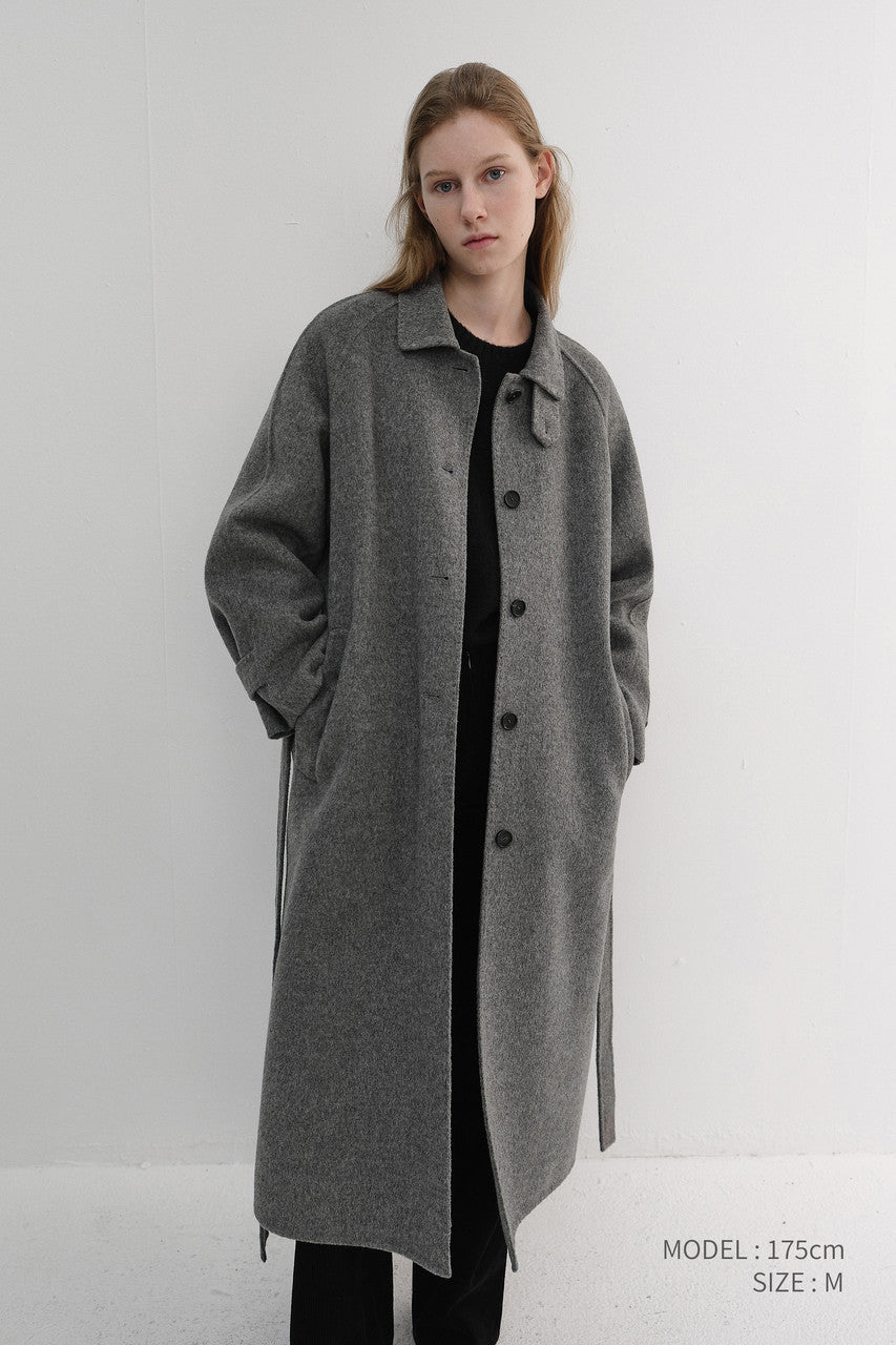 Dunst Feminine Handmade Coat Melange Grey