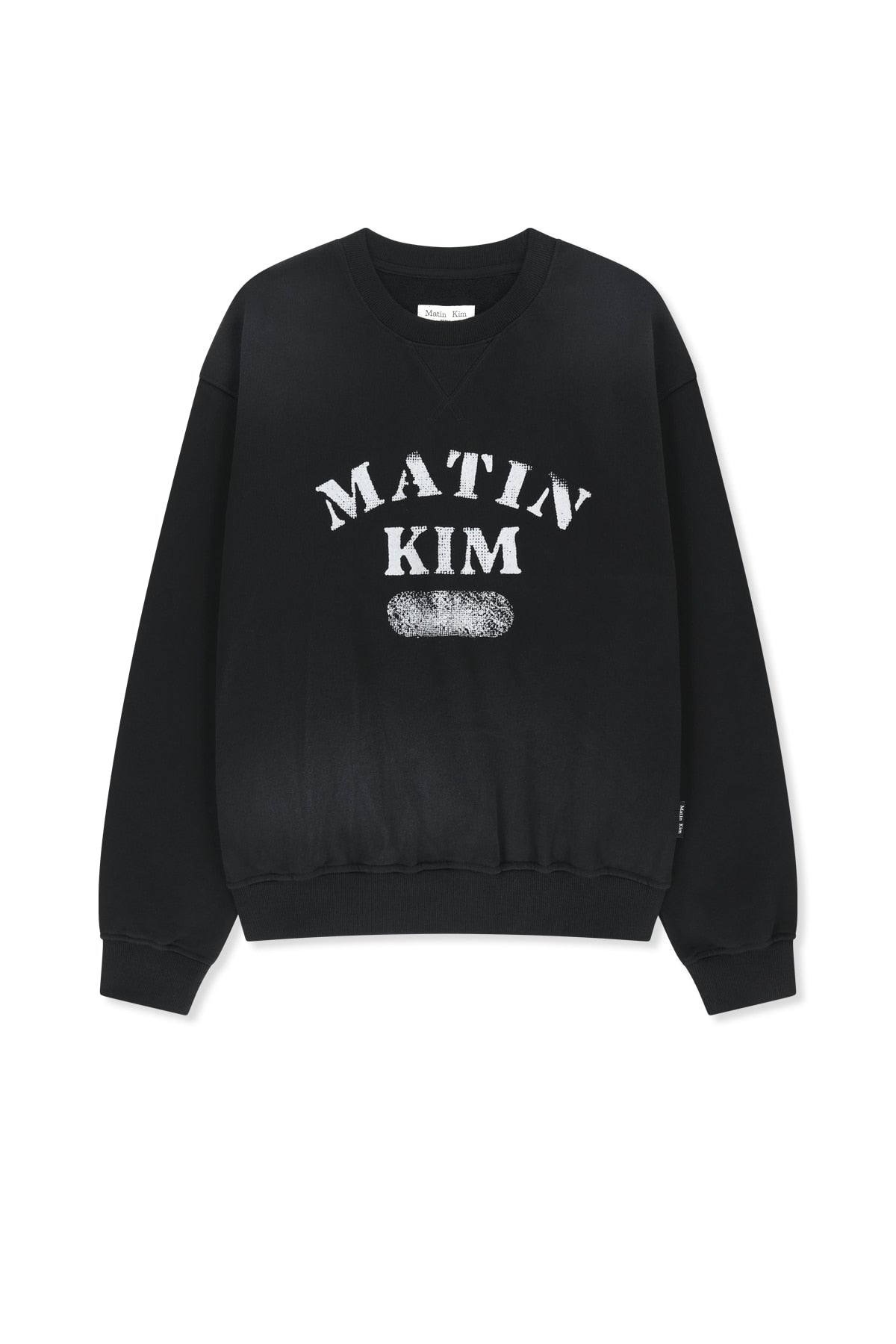 Matinkim Vintage Spray Logo Sweatshirt IN Black