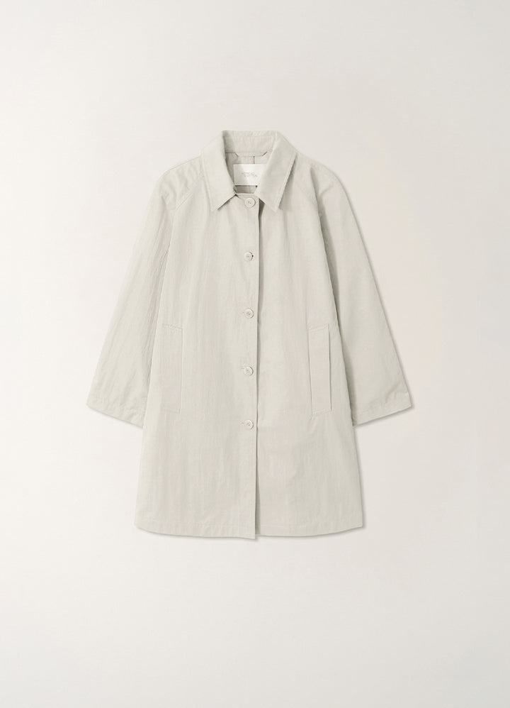 Nothing Written Light balmacaan trench (Off white)