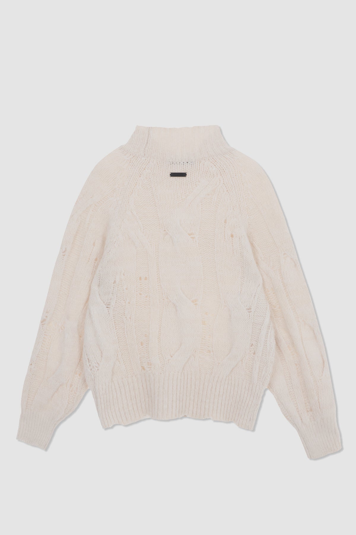 Matinkim Oversize Highneck Volume Pullover IN Ivory
