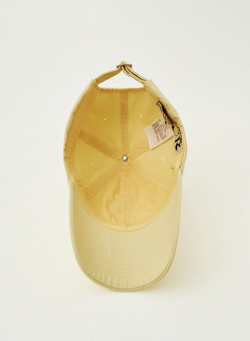 [satur] Vintage Casual Applique Ball Cap - Yellow