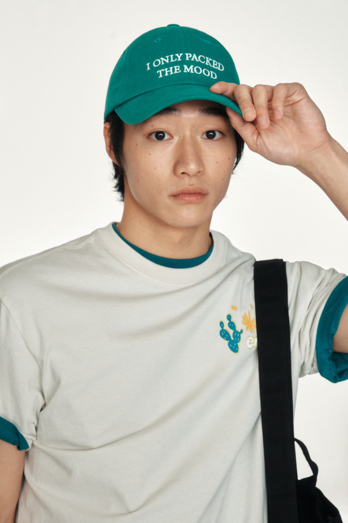 EMIS Coastal Embroidery T-Shirt-Chalk White