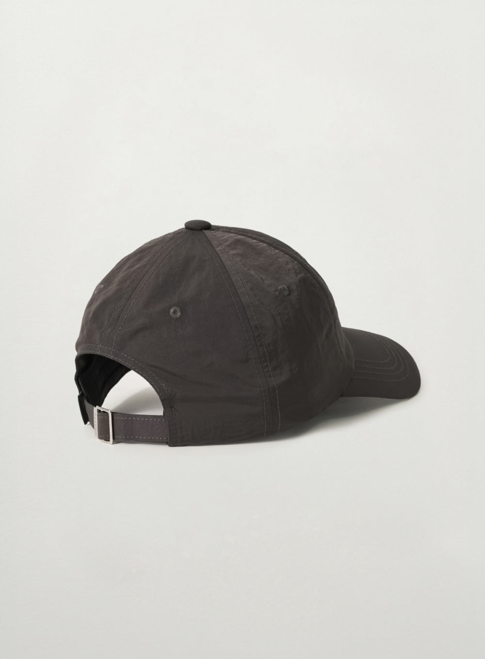 Satur Nylon Casual Ball Cap - Charcoal
