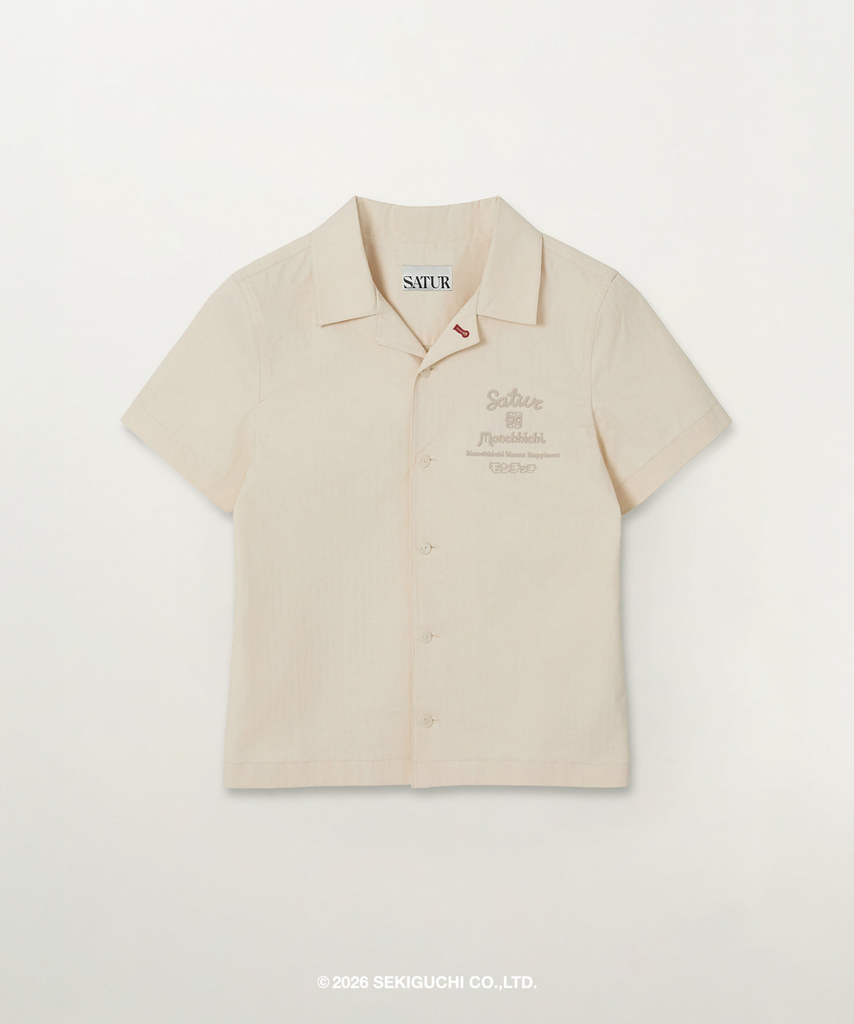 Satur (W) Satur X Monchhichi Graphic Half Shirt - Cream