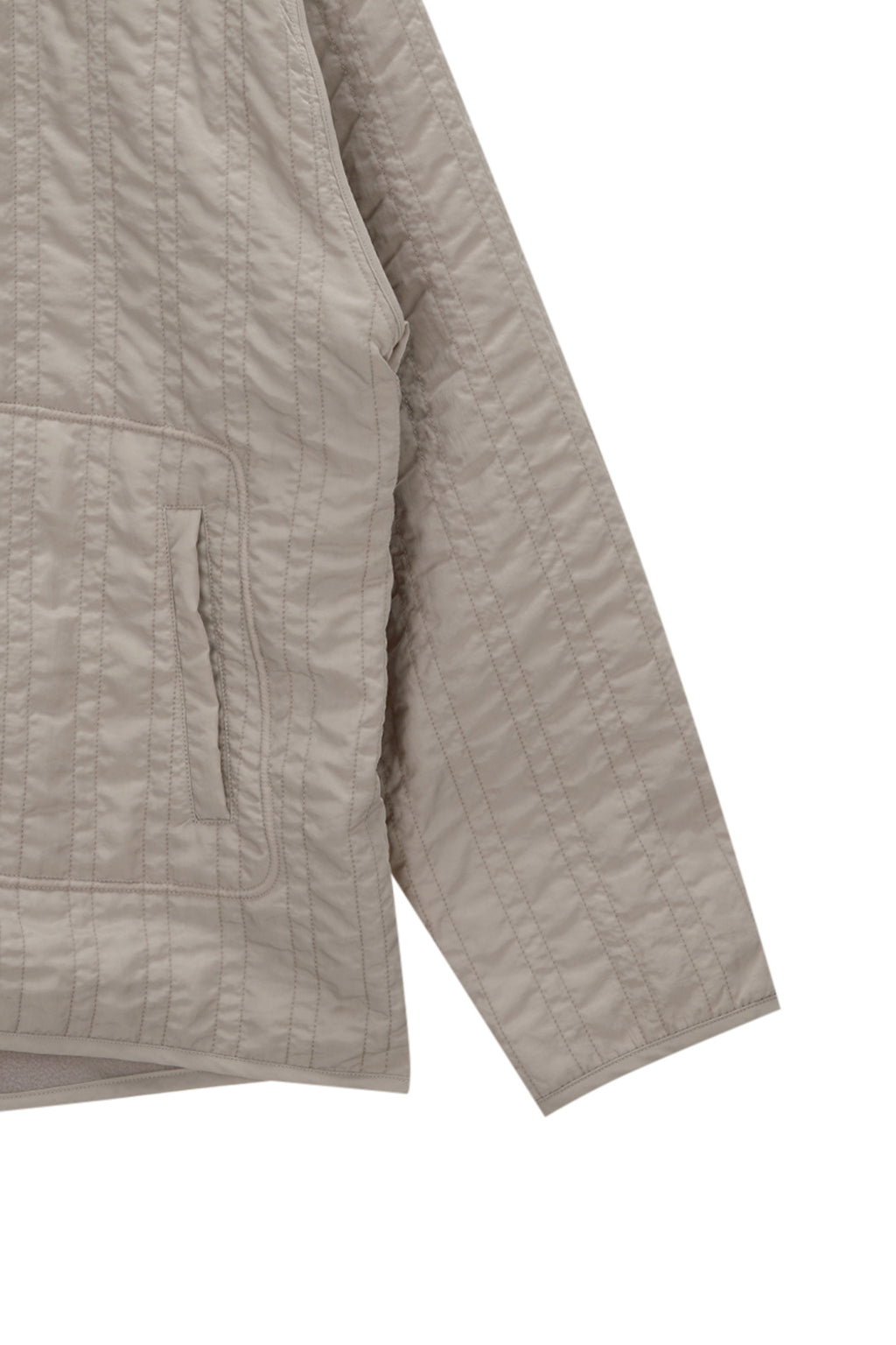 Matinkim Warm UP Quilting Jumper For Men IN Light Beige