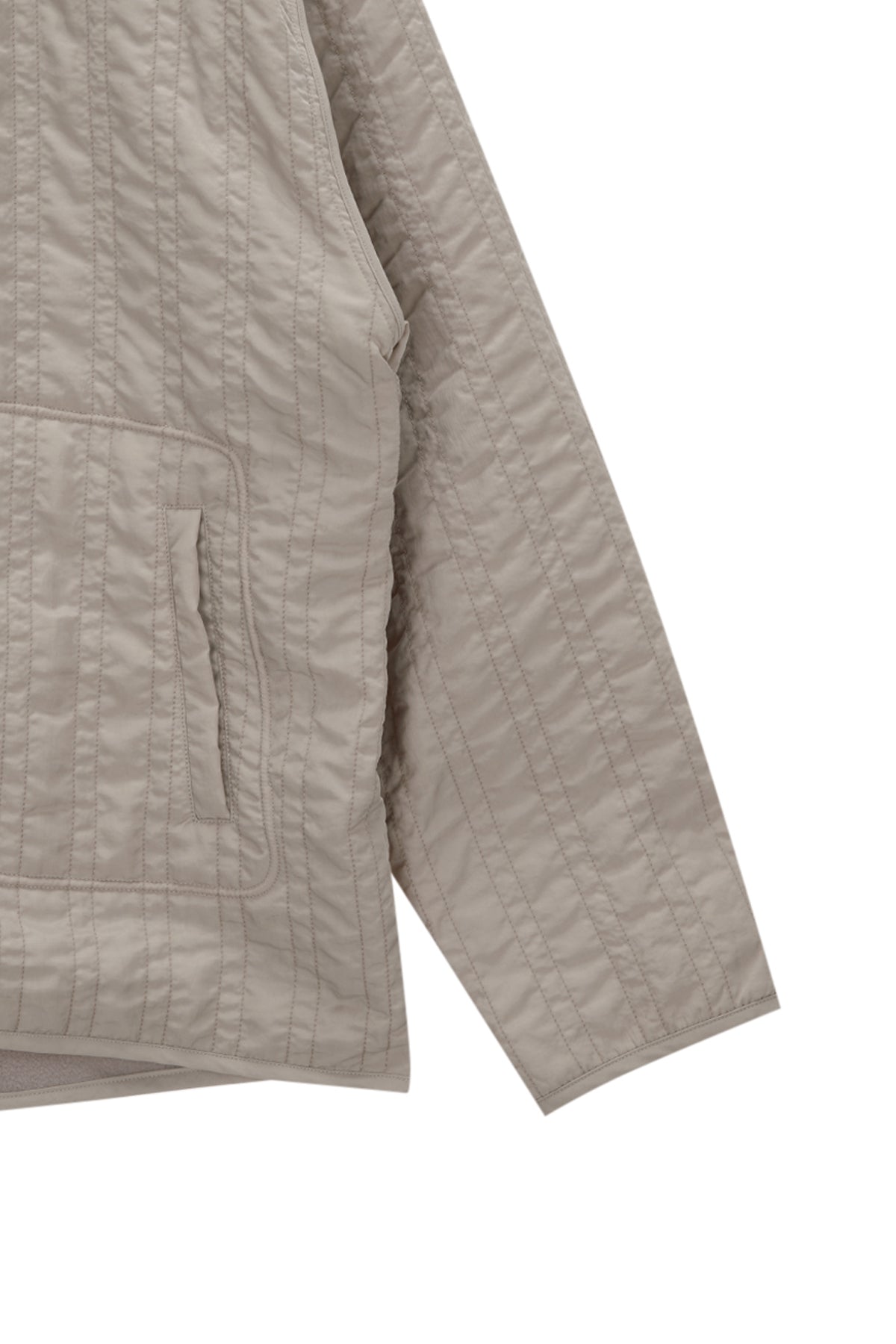 Matinkim Warm UP Quilting Jumper For Men IN Light Beige