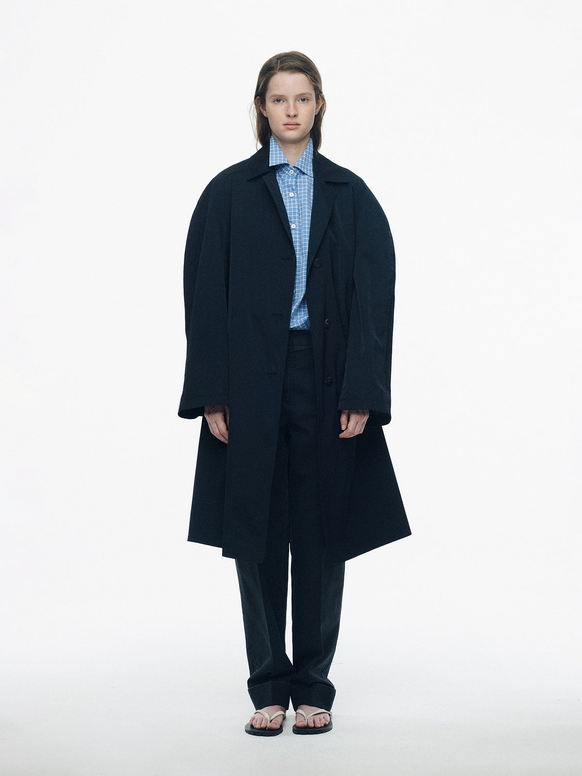 Nothing Written Ferro single trench (Dark navy, W)