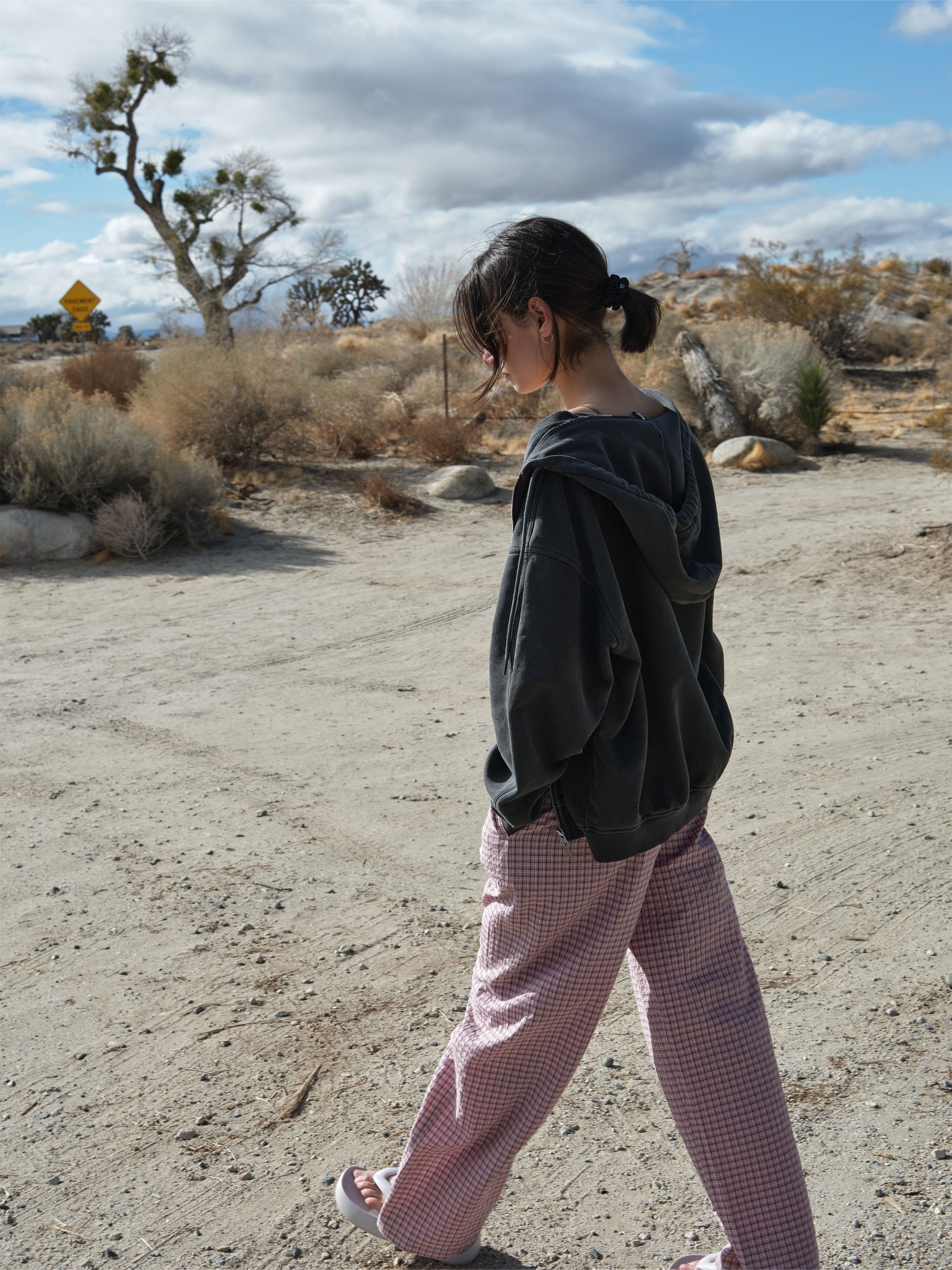 Low Classic Lc Checked Band Pants - Pink