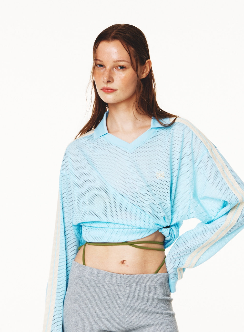 [satur] Lausanne Mesh Football Shirt - Sky Blue