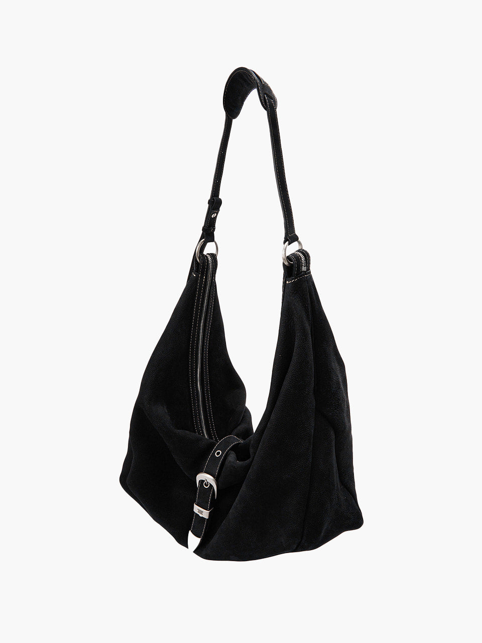 Margesherwood Belted Hobo black nubuck