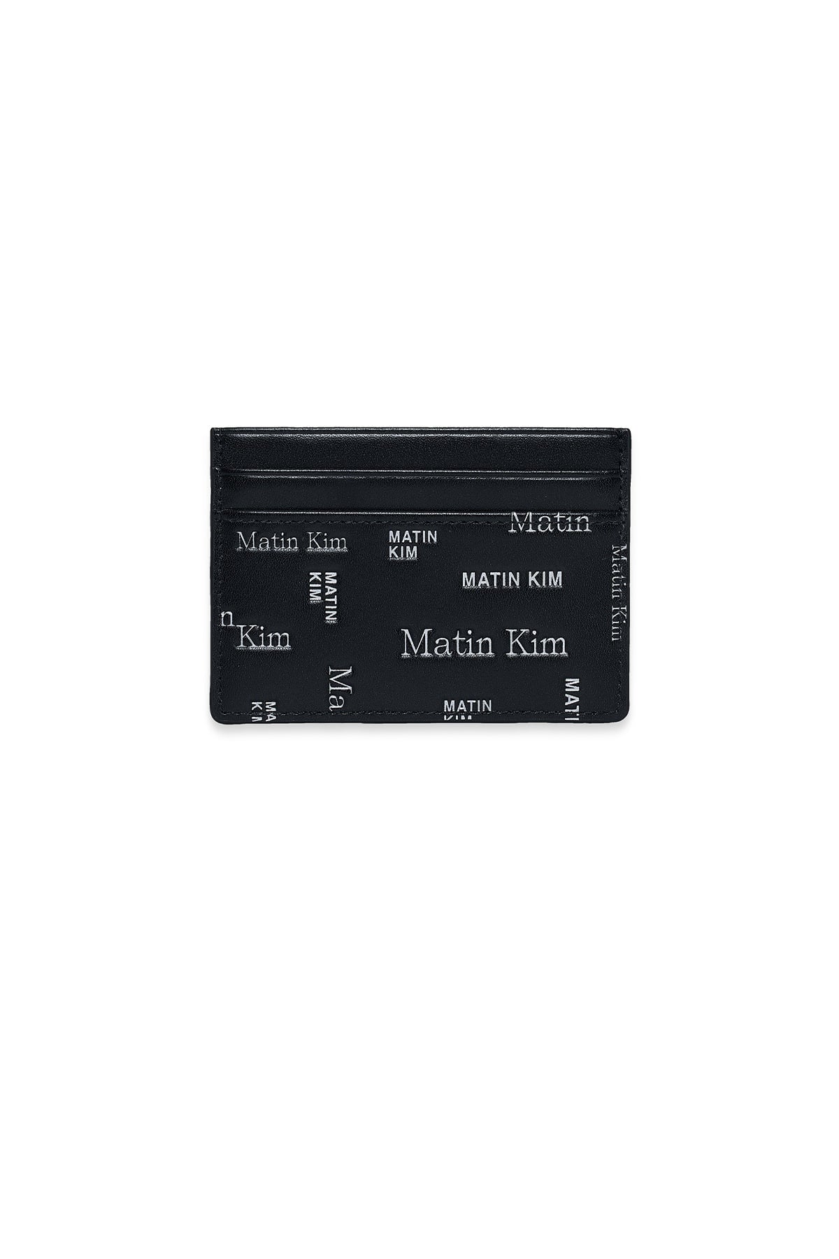 Matinkim Matin All-Over Logo Card Wallet IN Black