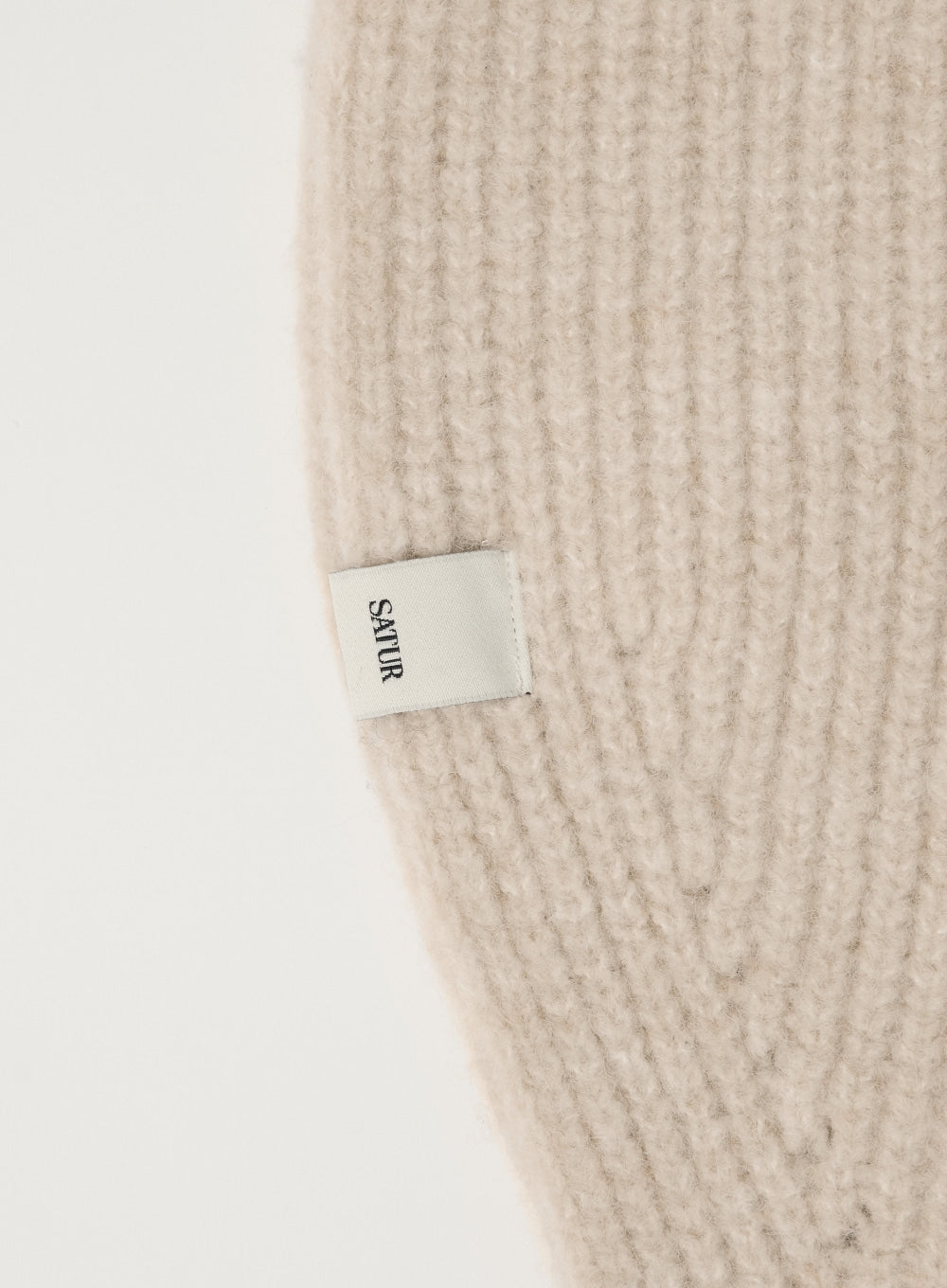 [satur] (W) Knit Balaclava - Cream