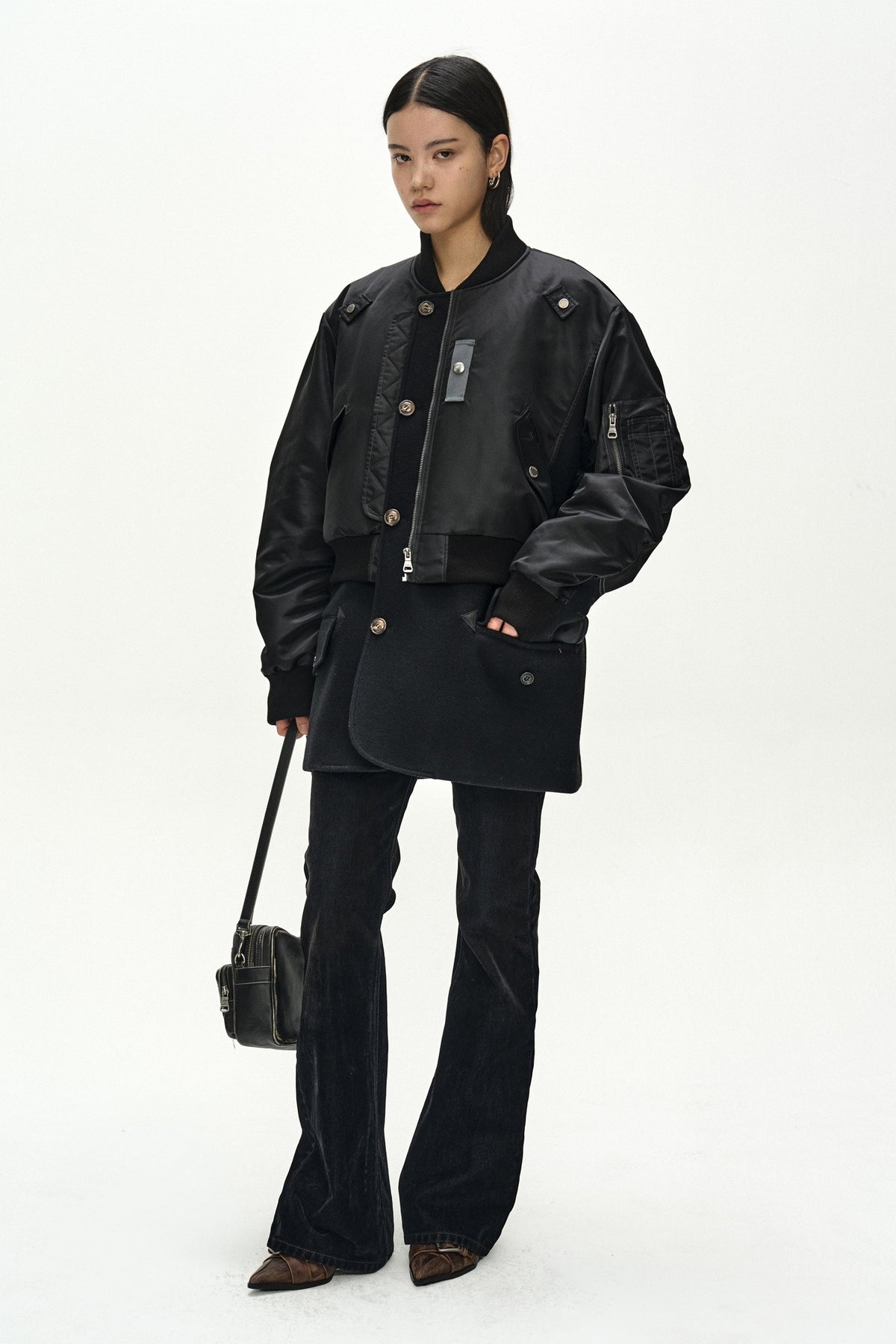 Andersson Bell Unisex Deconstructed Layered Bomber Coat