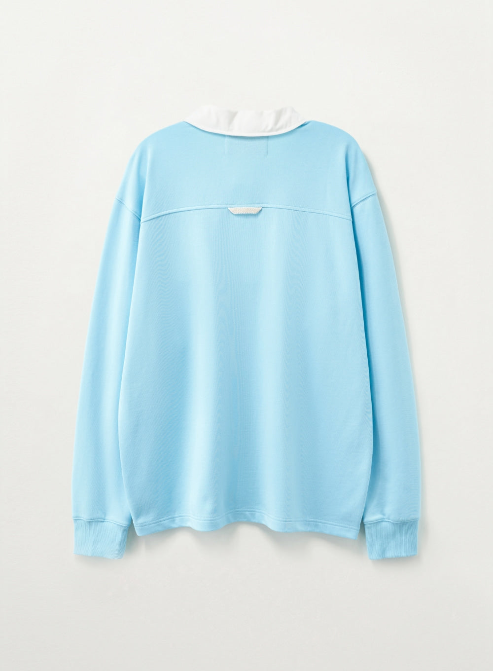 Satur Crest Logo Rugby Long Sleeve - Sky Blue