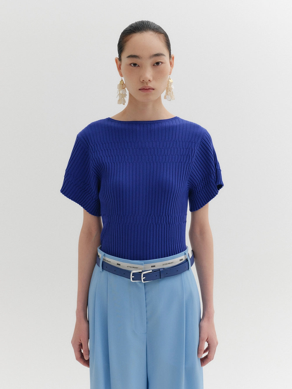 EENK Dual Style Knitwear Top - Blue