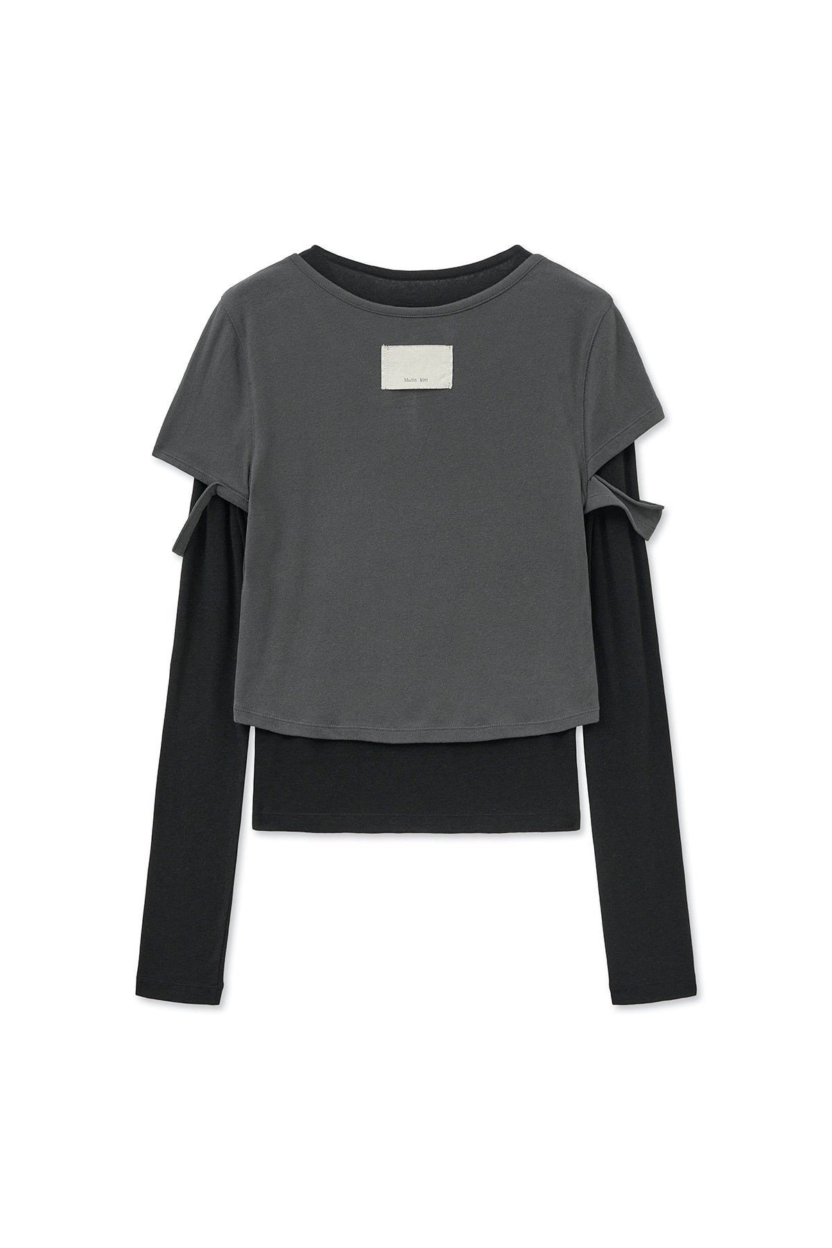 Matinkim Layered Point Slim Top IN Charcoal