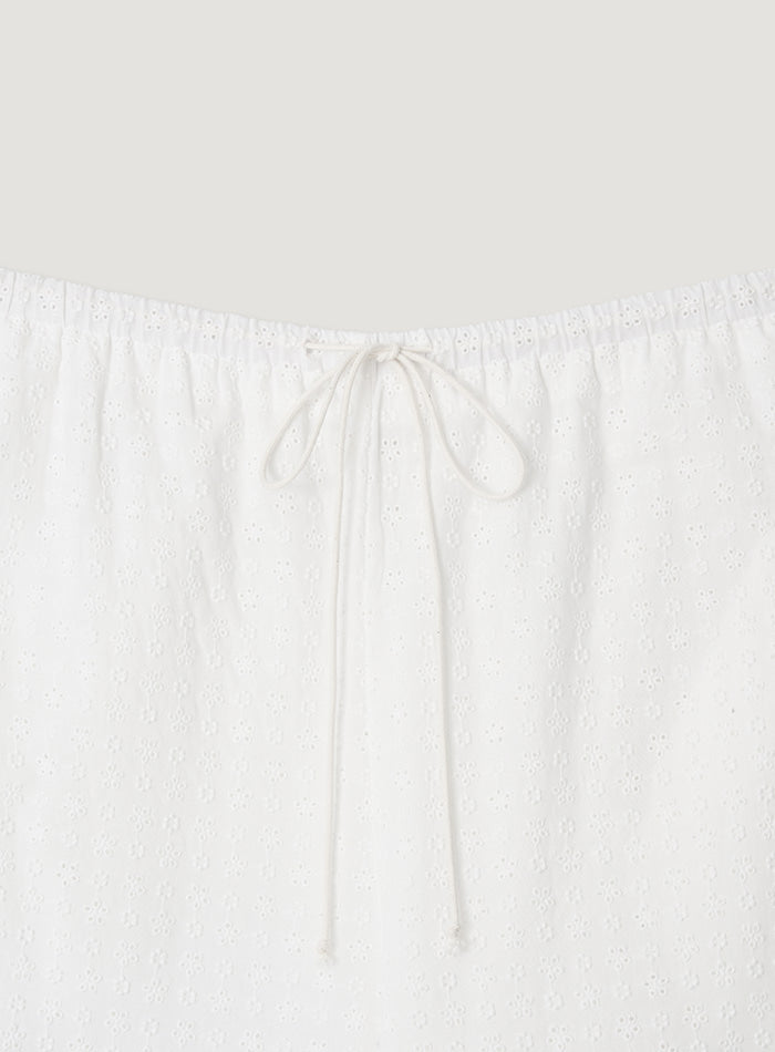 Mango Maniplease Monica Punching Pants White