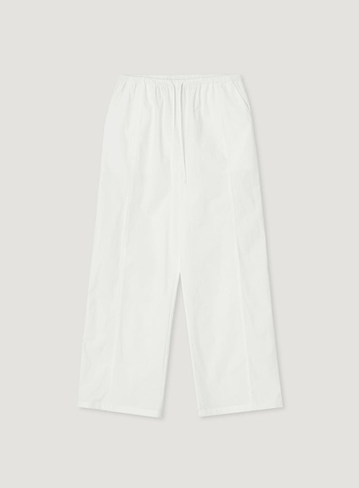 Mango Maniplease Salt Banding Pants White