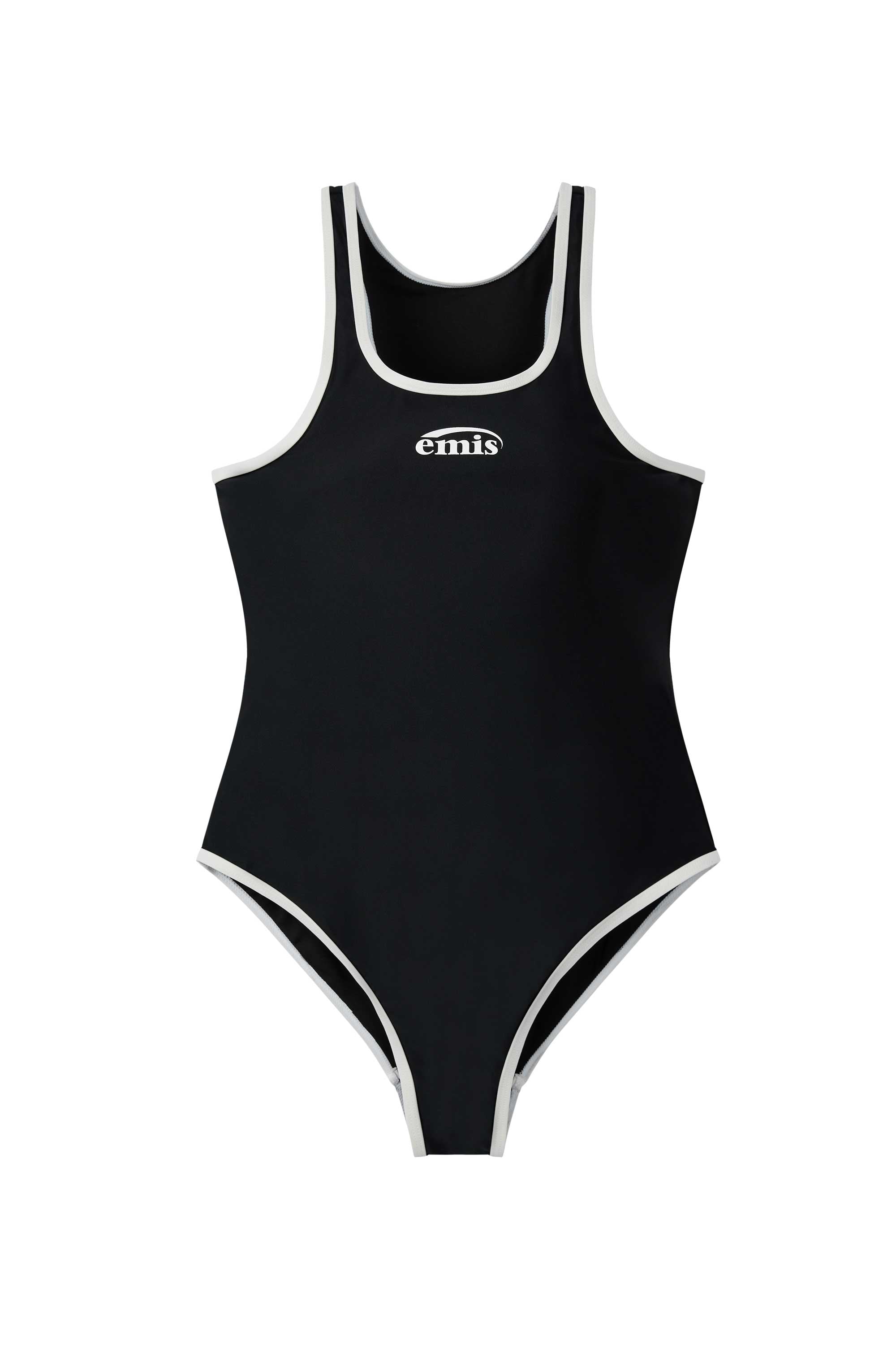 RACER BACK SWIMSUIT-BLACK