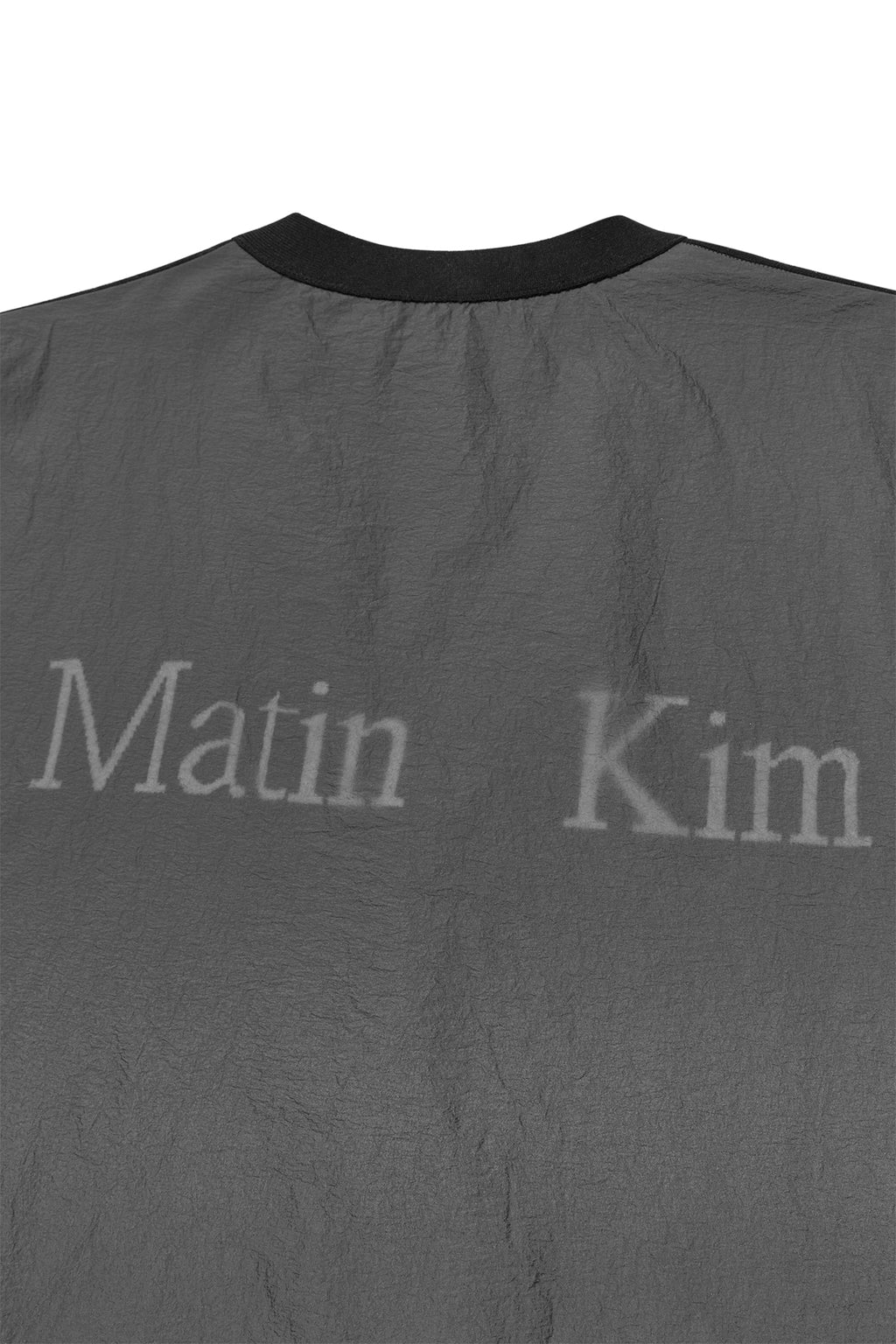 Matinkim Back Logo See Through Cardigan For Men IN Black