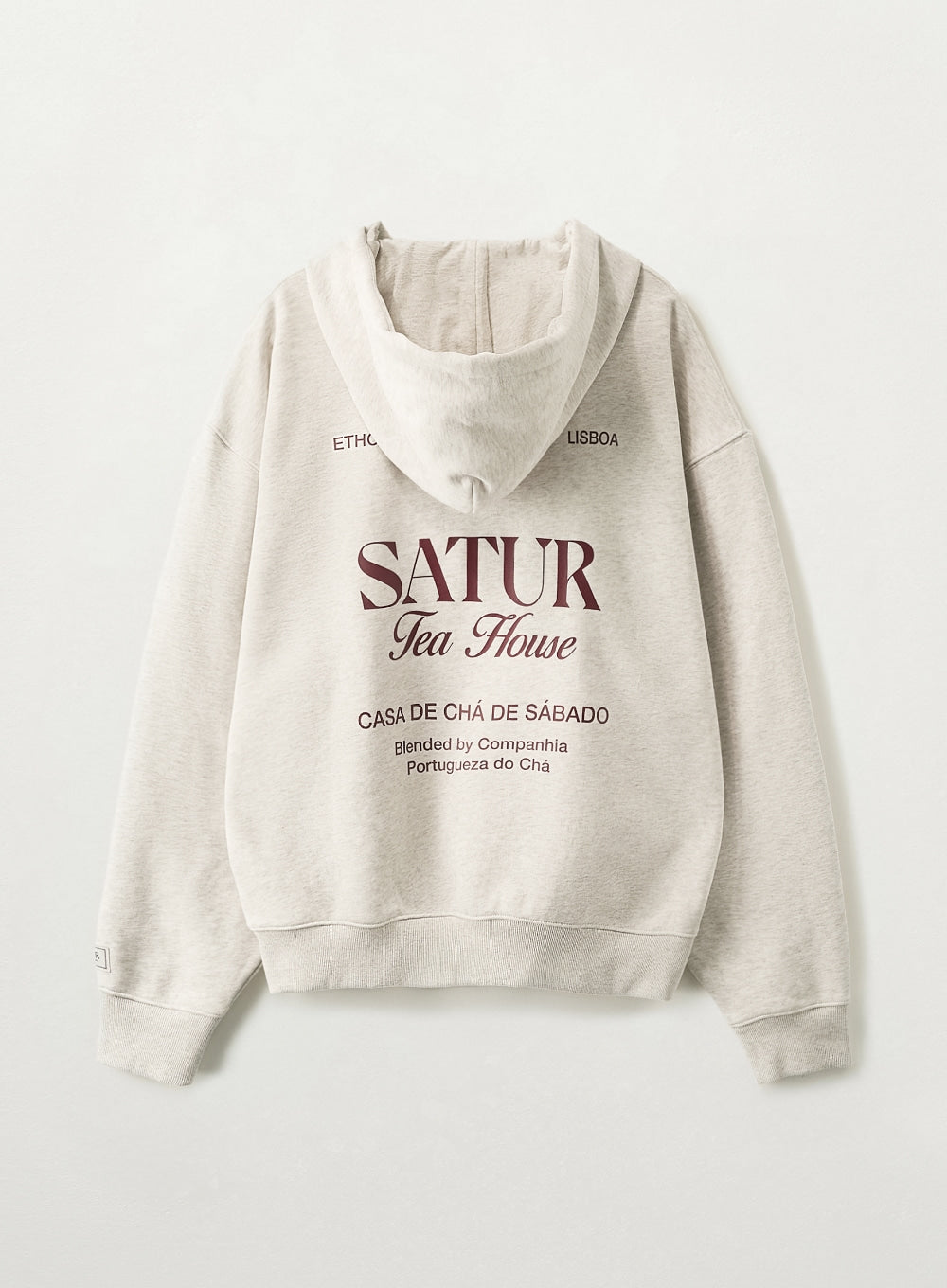 [SATUR] Satur X Tea House Classic Rivet Hoodie - Oatmeal