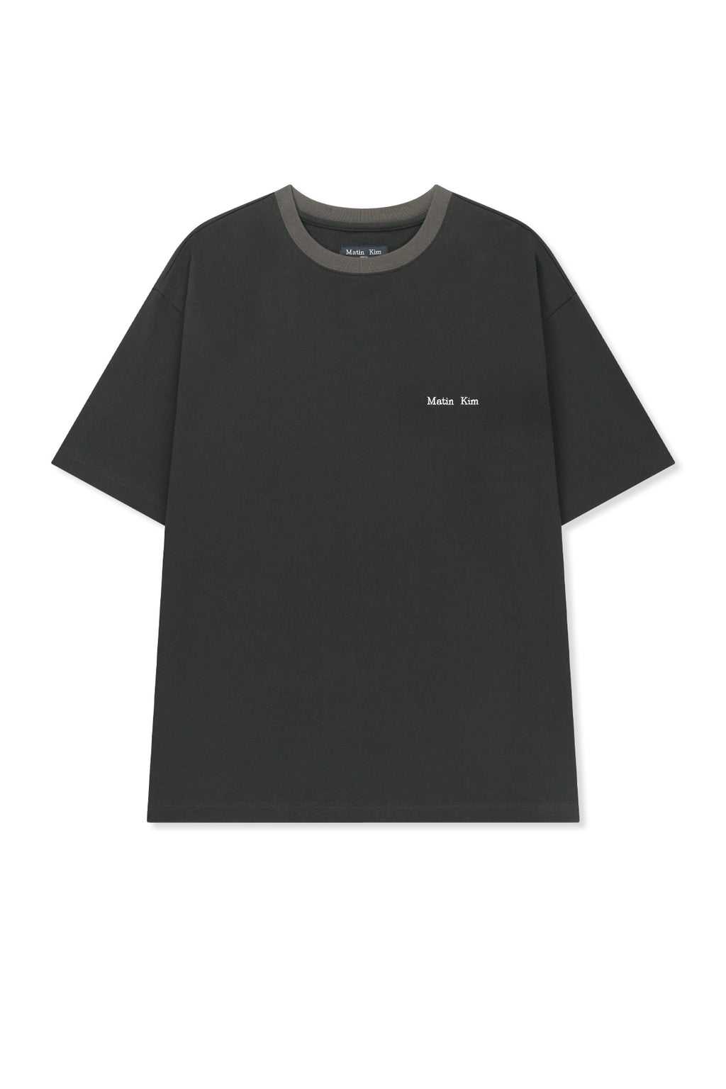 Matinkim Tonal Rib Back Logo Top For Men IN Black