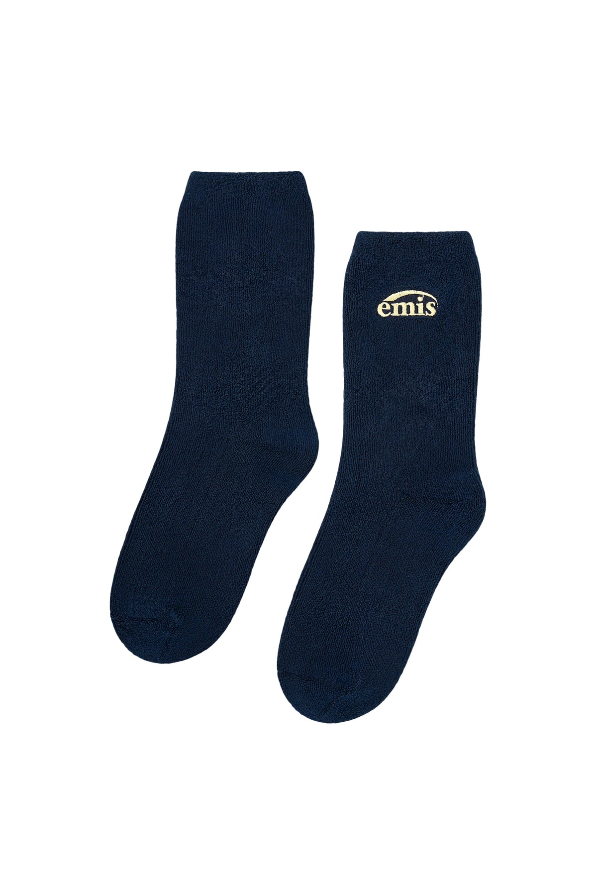 Emis Soft Terry Socks-Navy