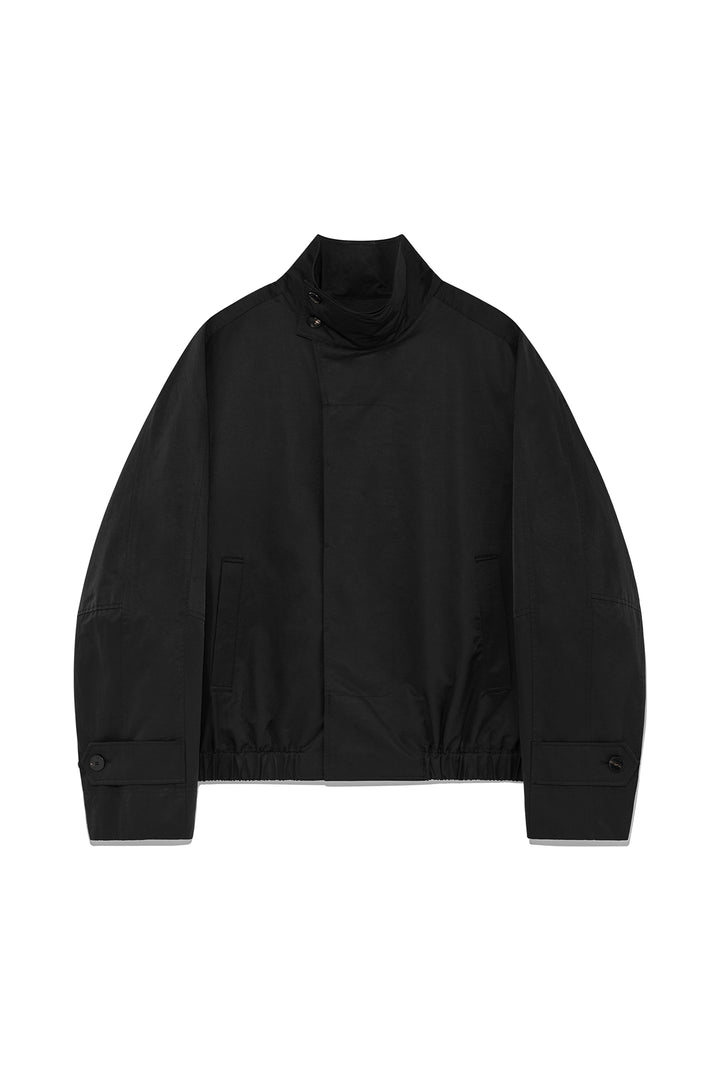 Matinkim Trench Bomber Jumper For Men IN Black