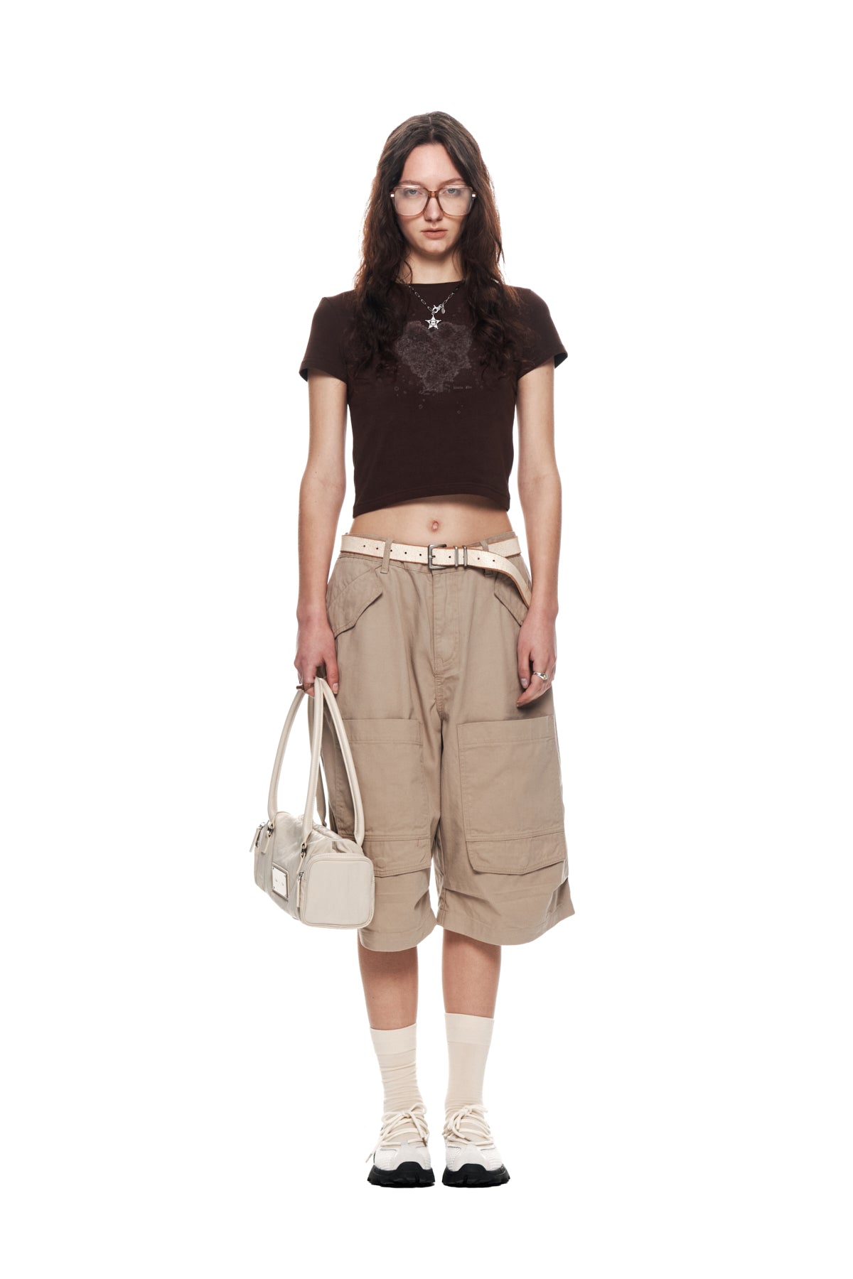 Matinkim Front Pocket Bermuda Pants IN Beige
