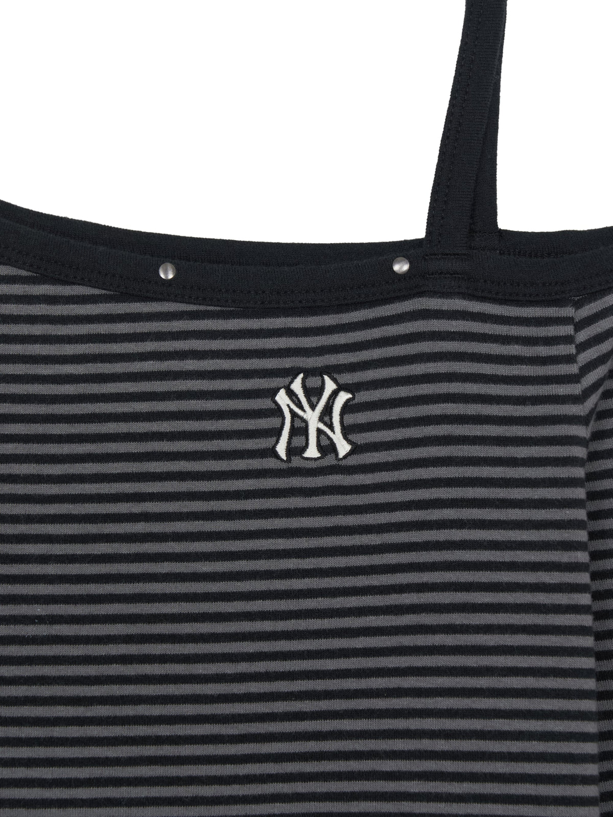 Mlb Women's Stripe Stud Point Off Shoulder Long Sleeve T-shirts