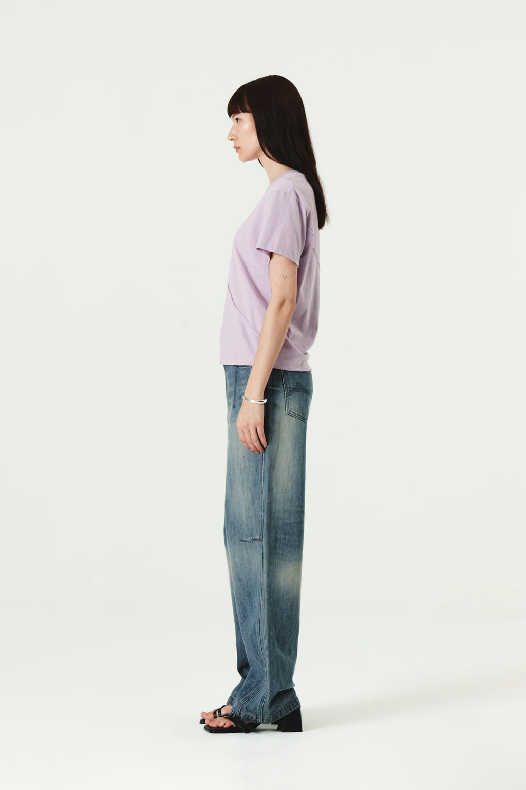 Matinkim Matin Kim Cut Point Small Logo Top IN Lilac