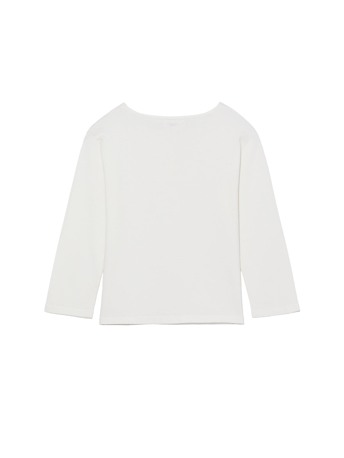 GLOWNY 3/4 Button Fly Knit Tee (White)