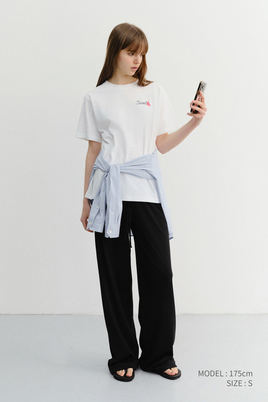 Dunst Unisex Marine Logo T-Shirt Off White